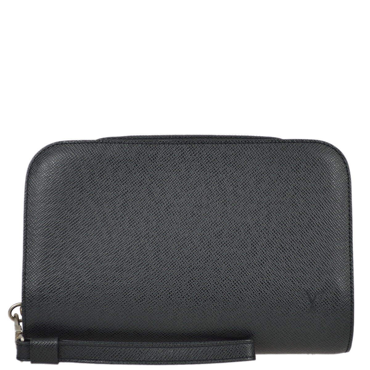 Louis Vuitton Black Taiga Baikal Clutch Handbag