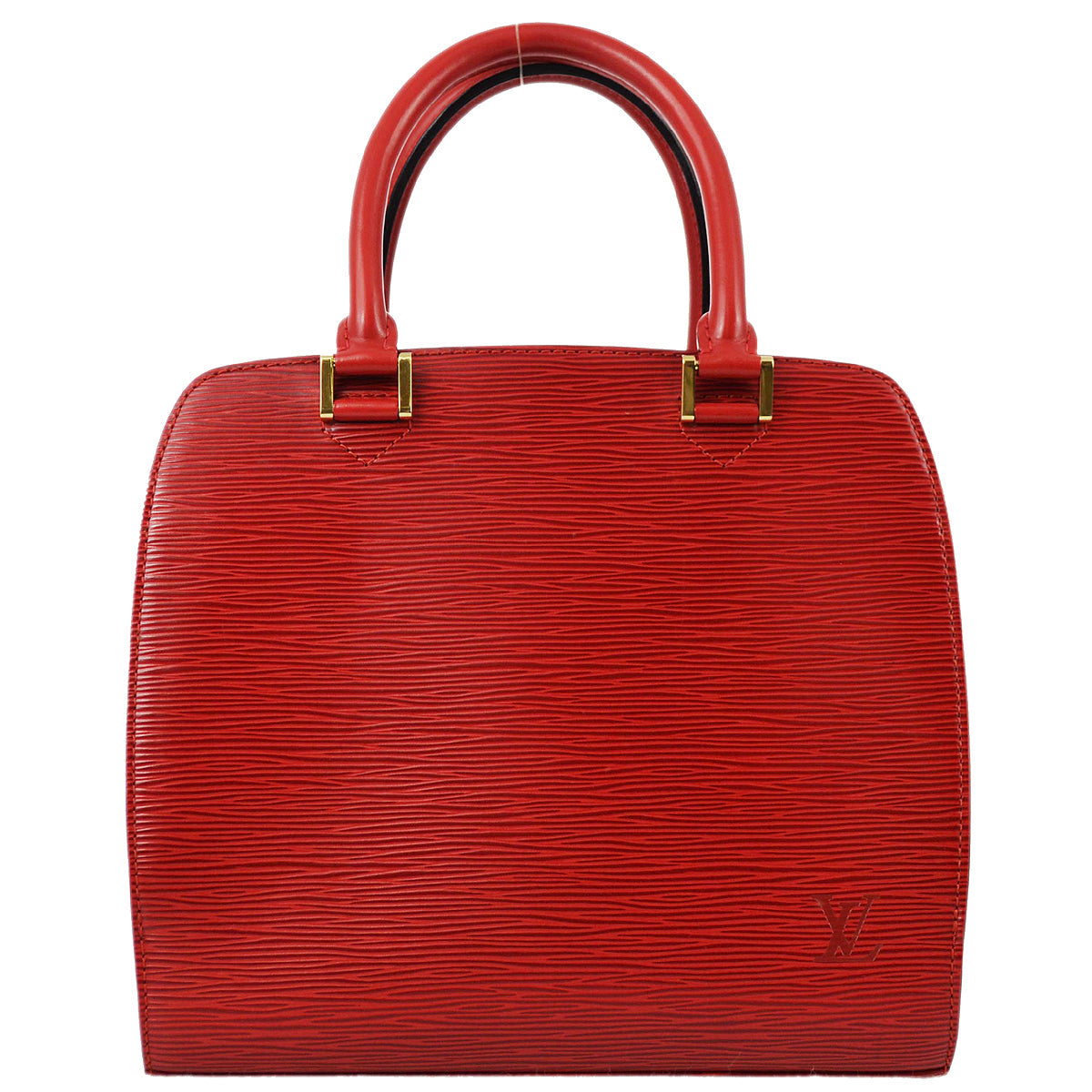 Louis Vuitton Red Epi Pont Neuf Handbag
