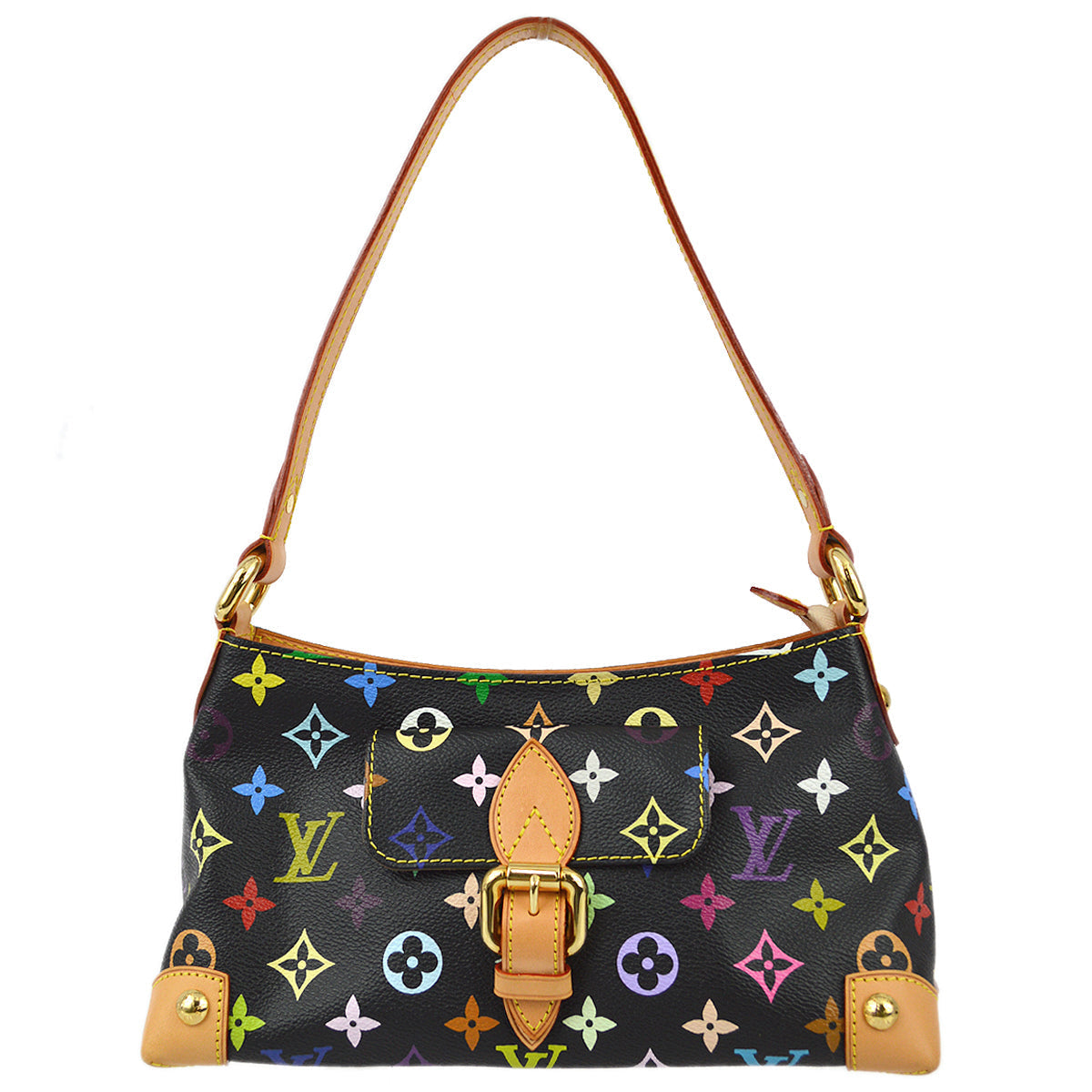 Louis Vuitton Monogram Multicolor Eliza Handbag in Black