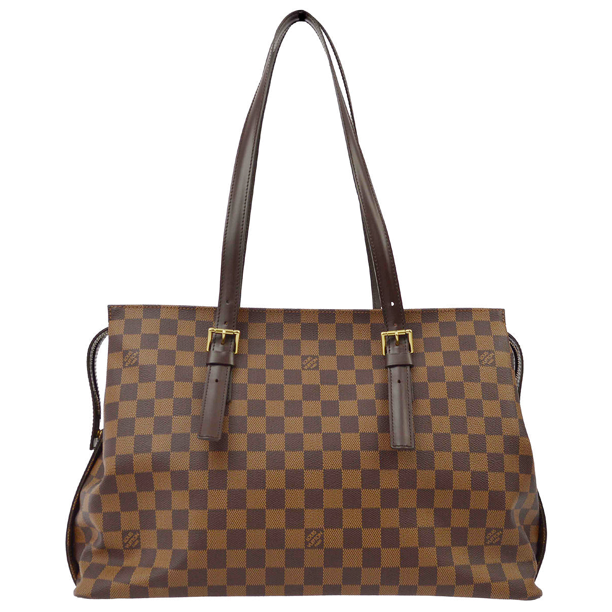 Louis Vuitton Damier Chelsea Shoulder Tote Bag in Brown