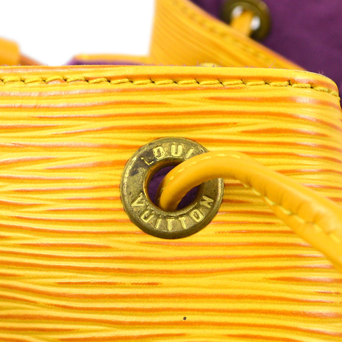 Louis Vuitton Yellow Epi Petite Noe Bucket Shoulder Bag