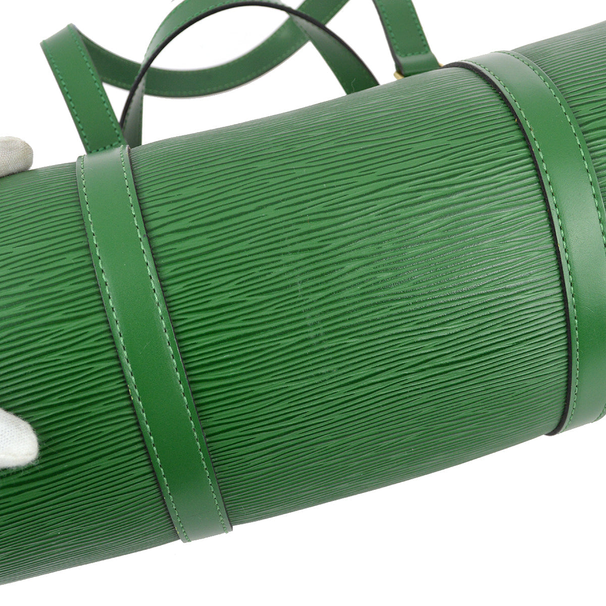 Louis Vuitton Green Epi Soufflot Handbag