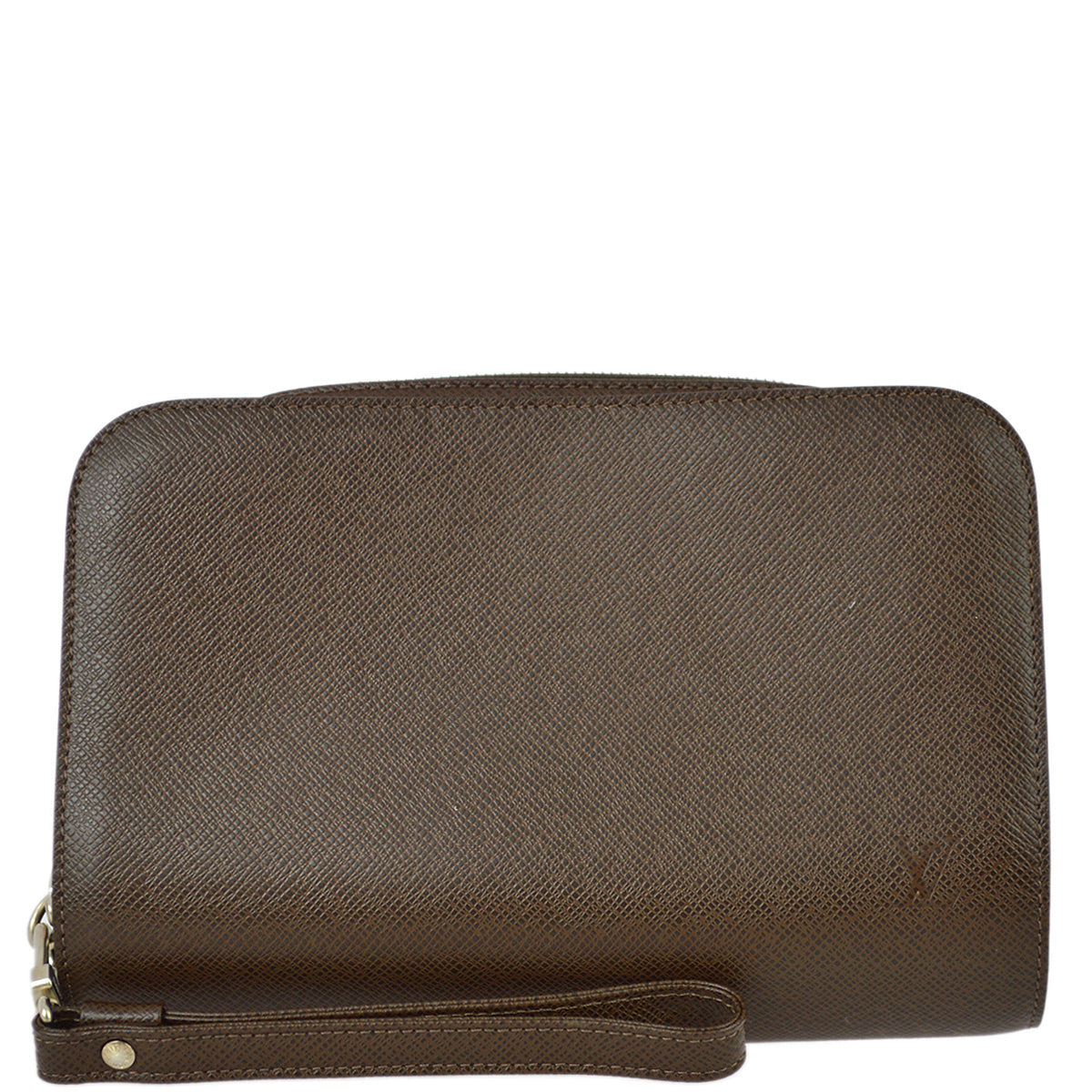 Louis Vuitton Brown Taiga Baikal Clutch Handbag