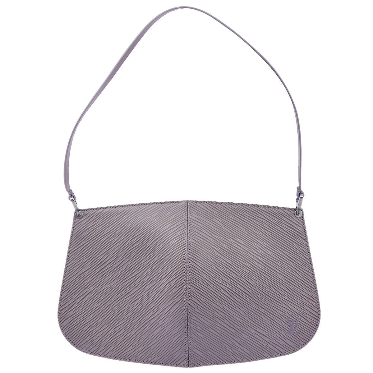 Louis Vuitton Purple Epi Pochette Demi-lune Handbag