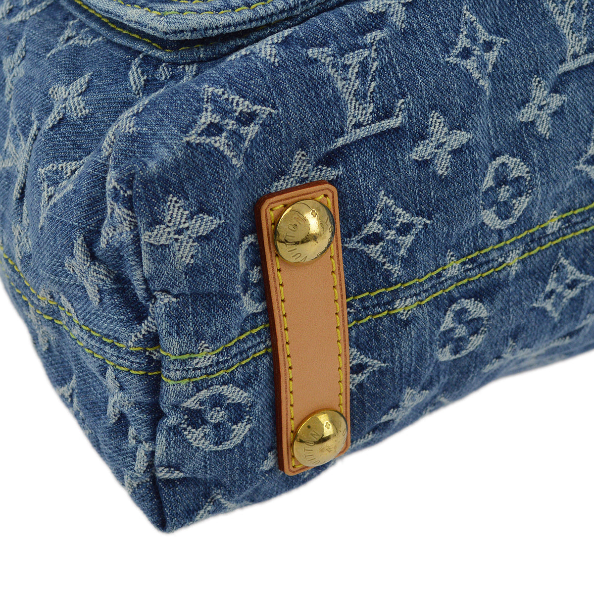 Louis Vuitton Blue Monogram Denim Baggy GM Shoulder Bag