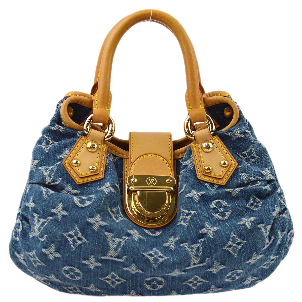 Louis Vuitton Blue Monogram Denim Pleaty Handbag