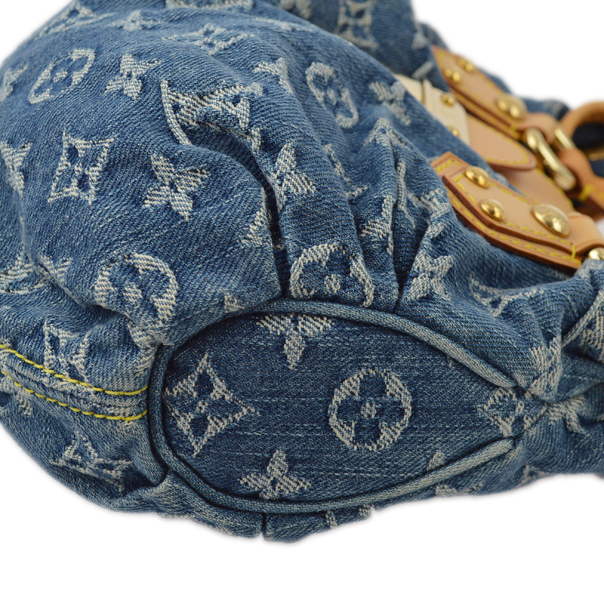 Louis Vuitton Blue Monogram Denim Pleaty Handbag