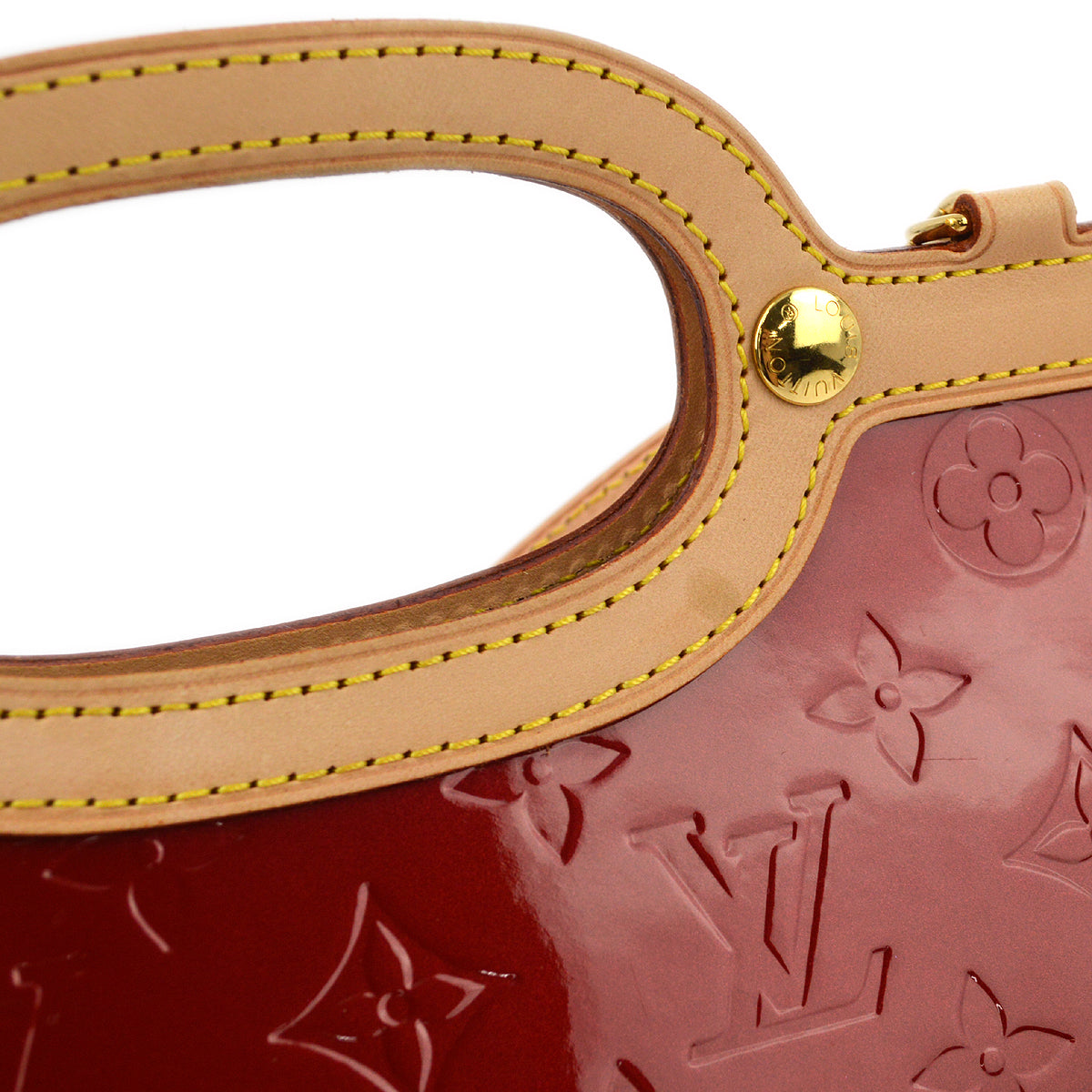 Louis Vuitton 2007 Red Monogram Vernis Roxbury Drive Handbag M91987