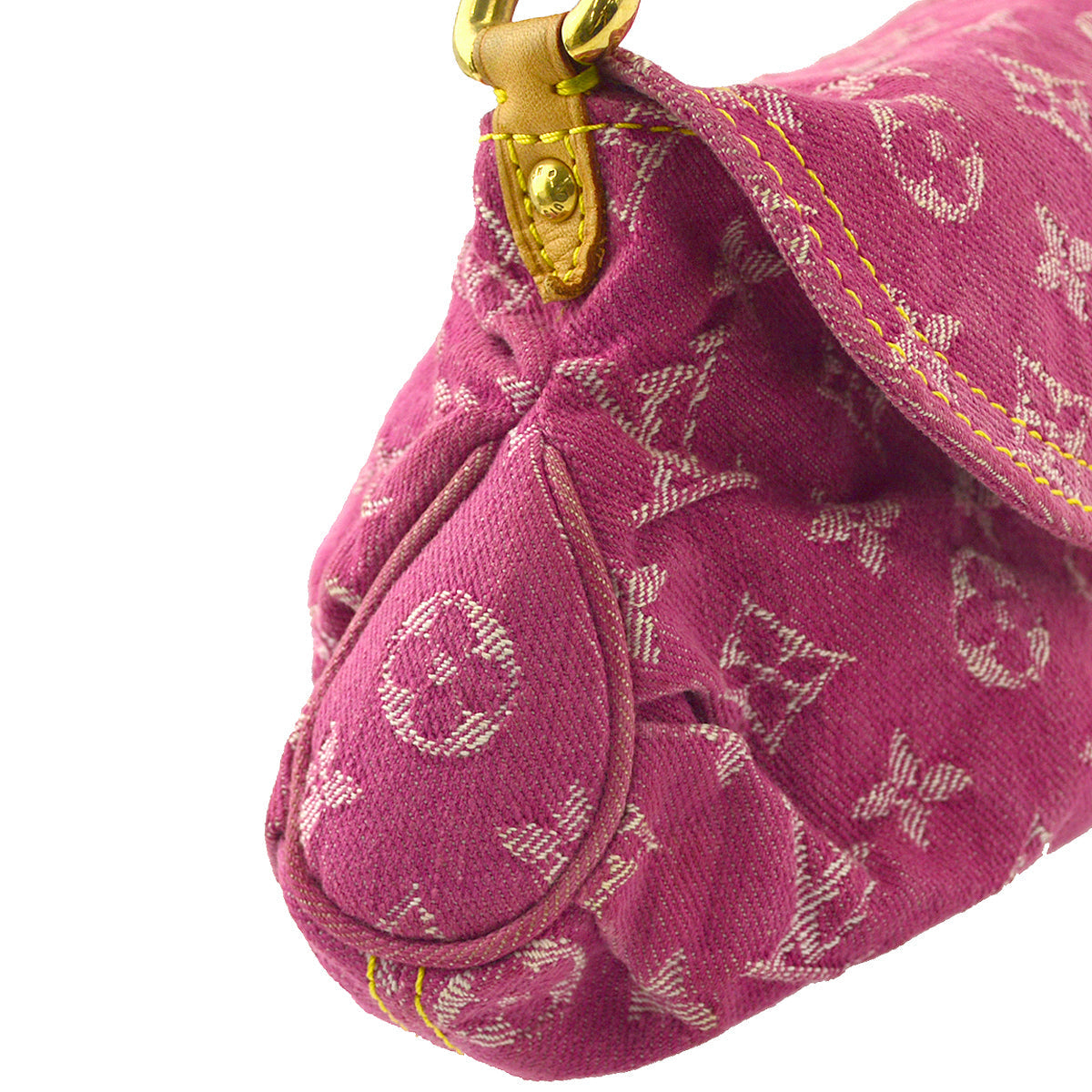Louis Vuitton Pink Monogram Denim Mini Pleaty Handbag in Pink