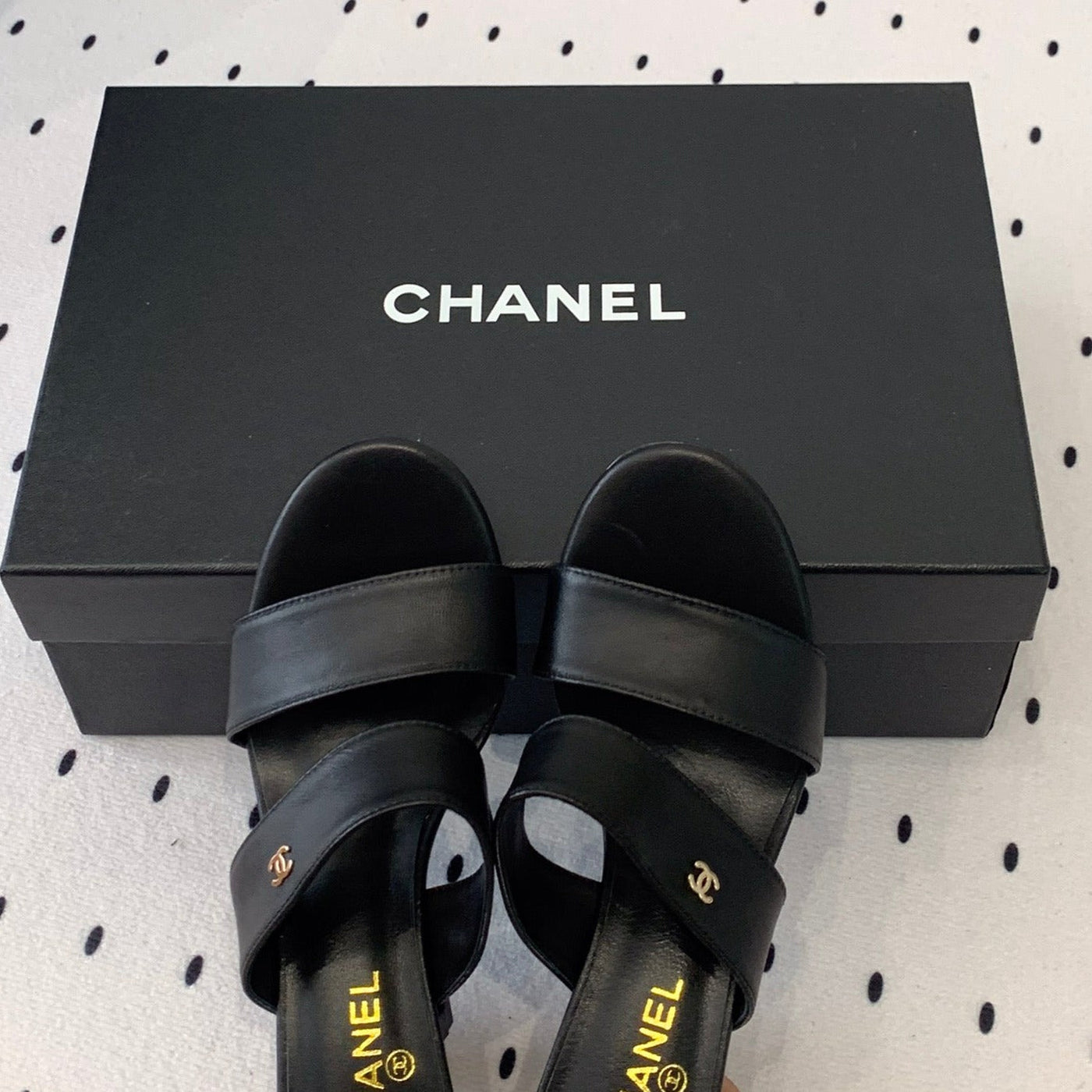 mule sandal 70 black lambskin - Product Image 5