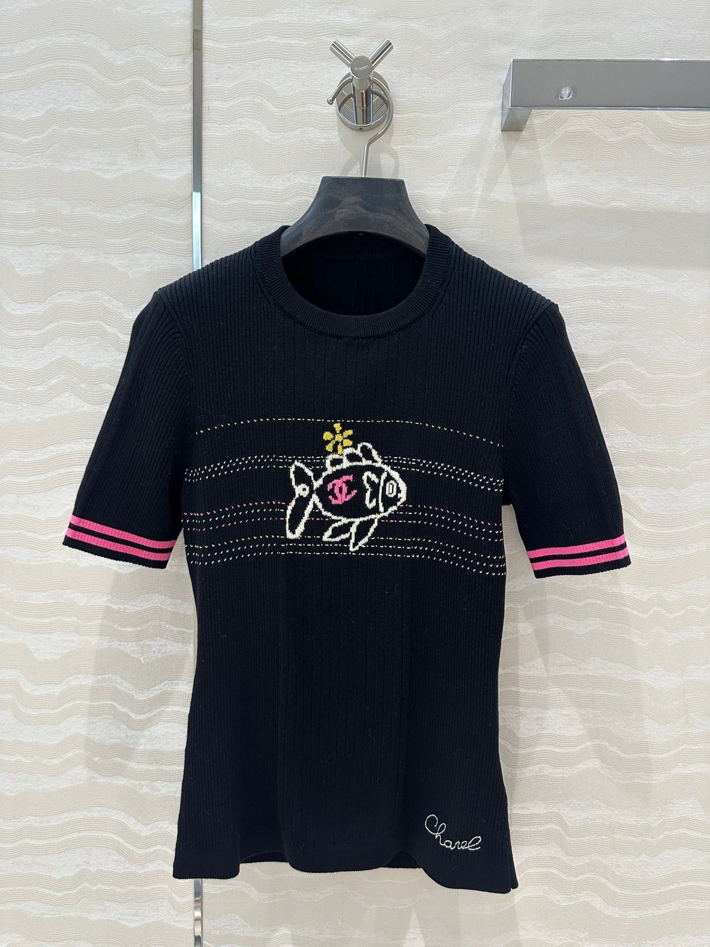 CC 25 T- shirt Black Wool | Studio Nafay