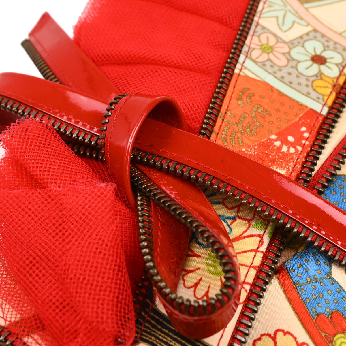 Christian Dior Multicolor Silk Embroidered Saddle Clutch - Product Image 4
