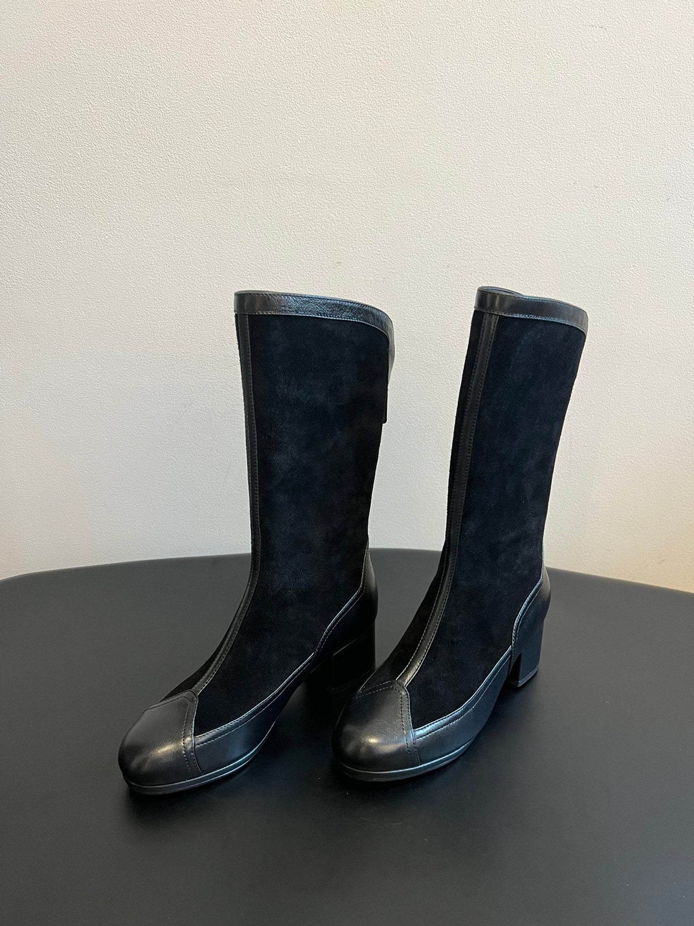 CC 25 Martin Boot Black Suede Sheepskin 408608 - Product Image 2