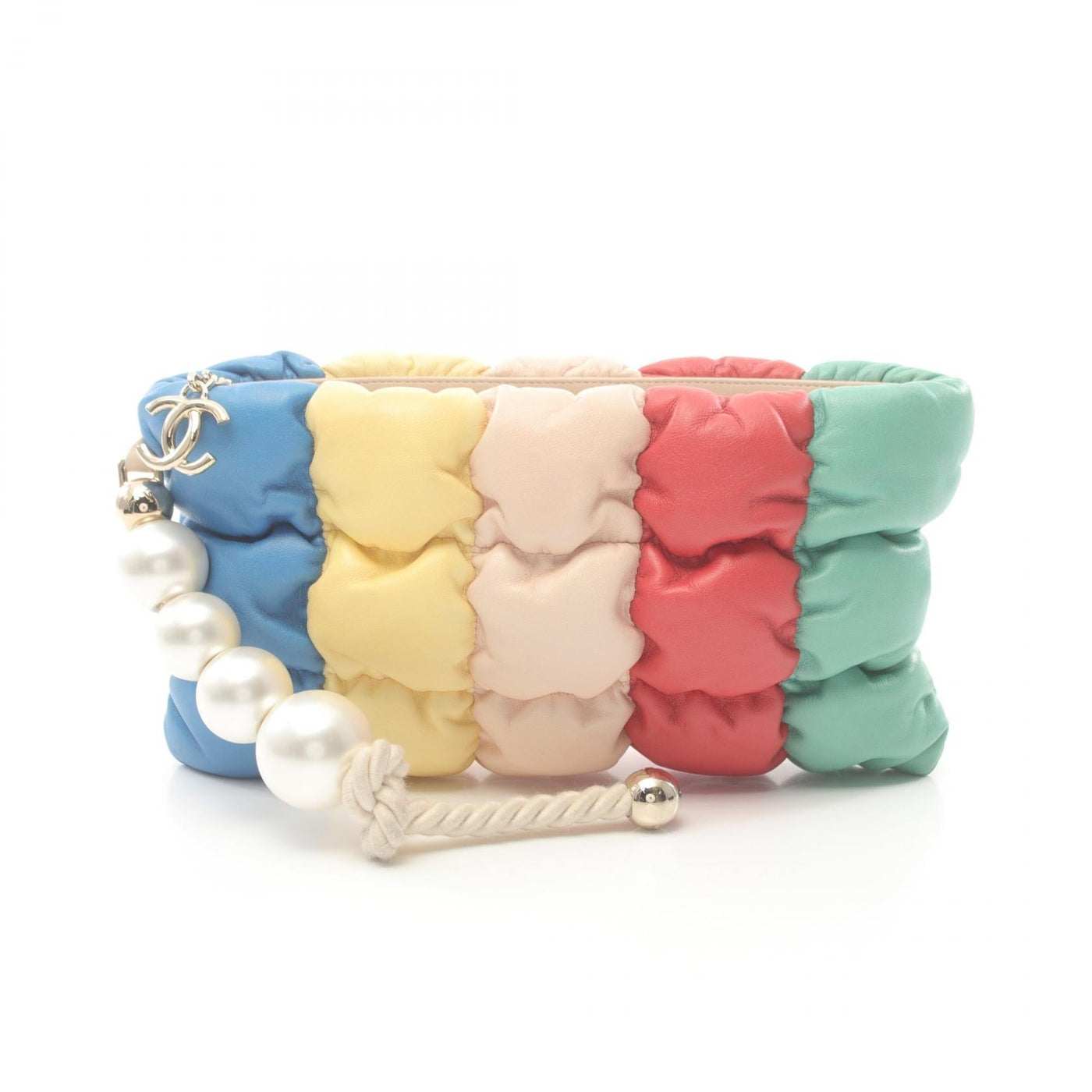 Chanel Lambskin Padded Clutch Bag