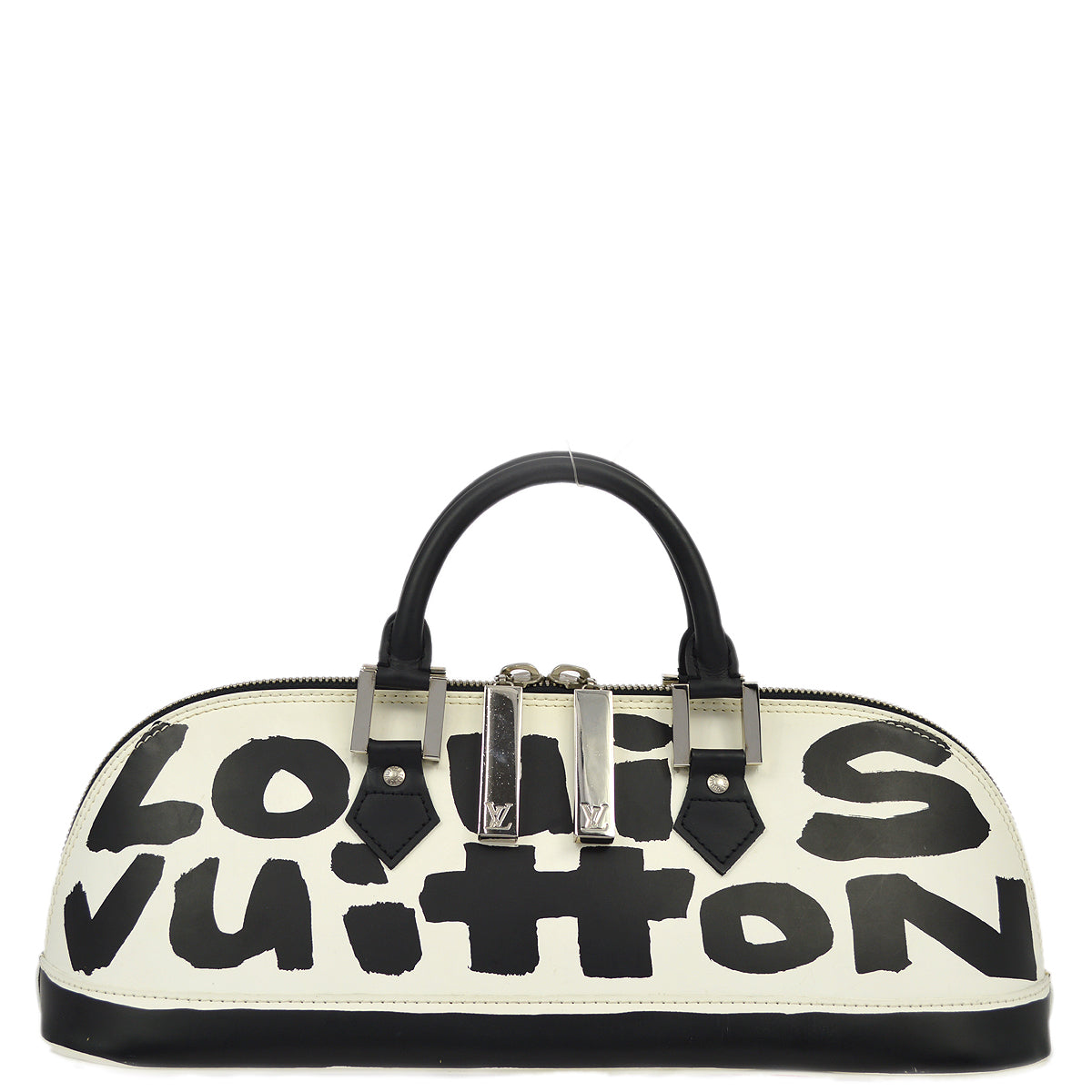 Louis Vuitton Black Graffiti Alma Horizontal Handbag