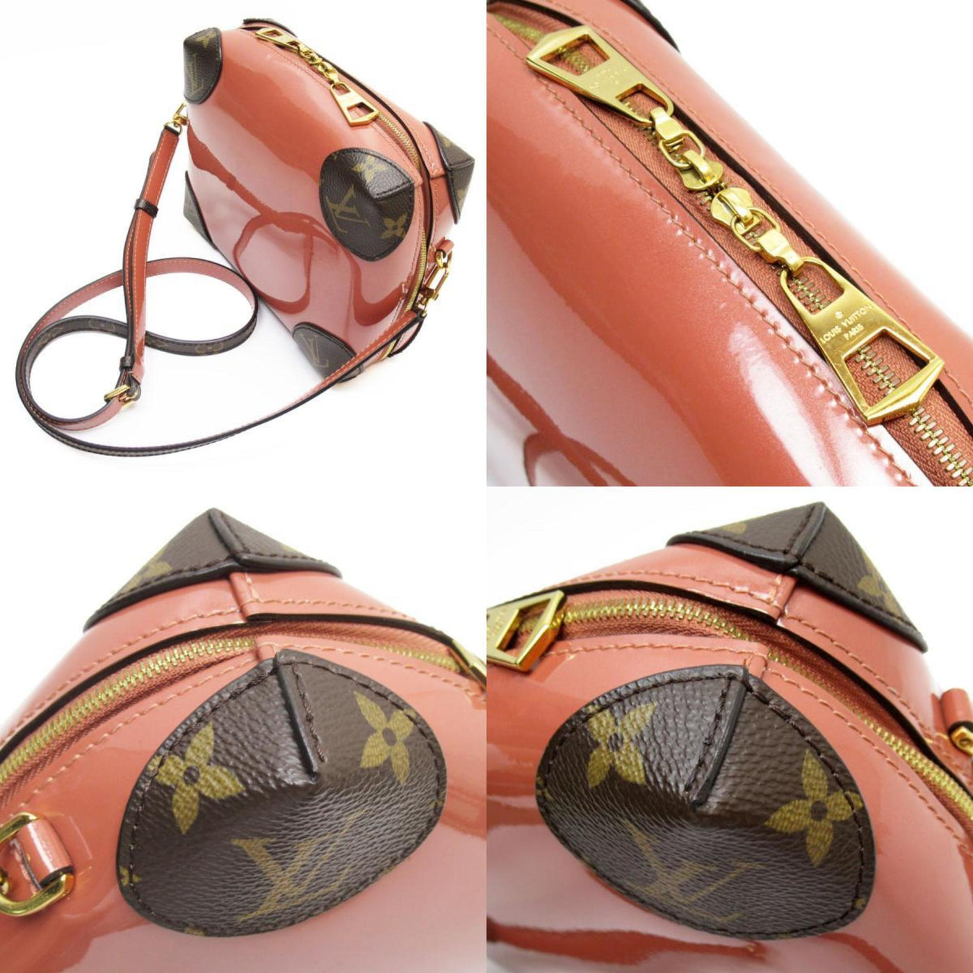 Louis Vuitton pink Monogram Patent Leather Shoulder Bag