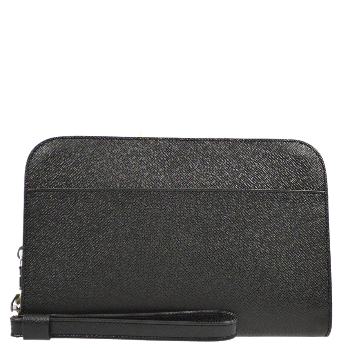 Louis Vuitton Black Taiga Baikal Clutch Handbag