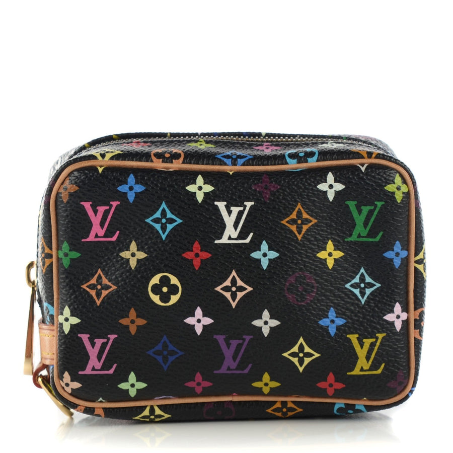Louis Vuitton Monogram Multicolor Trousse Wapity in Black Multicolor