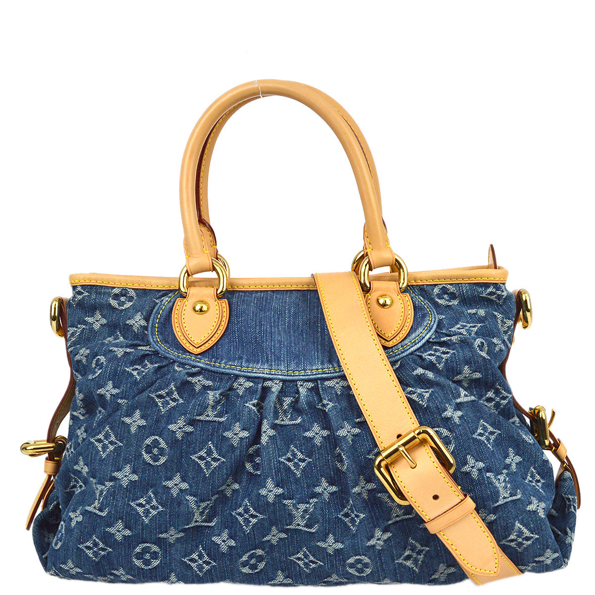 Louis Vuitton Monogram Denim Neo Cabby MM in Blue