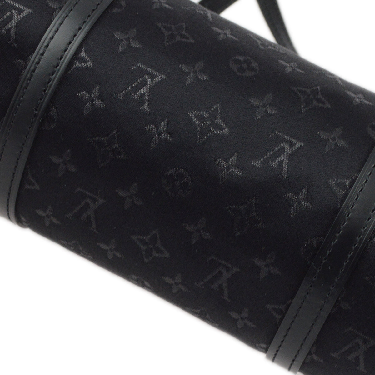 Louis Vuitton Black Monogram Satin Little Papillon