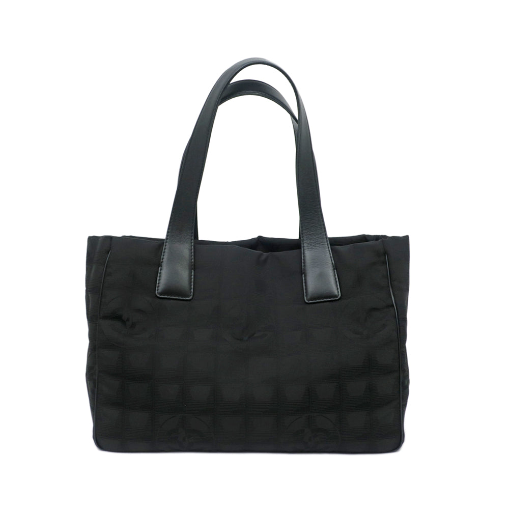 CHANEL CHANEL NEW LABEL TORTOT PM G Black Black Handbag Nylon Women | Studio Nafay