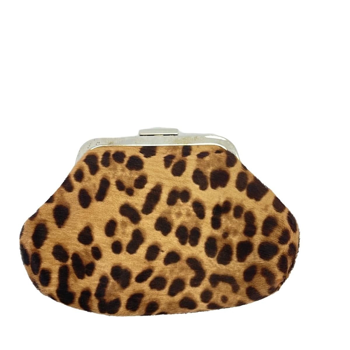 D&G Leopard Unborn Dark Brown Clutch
