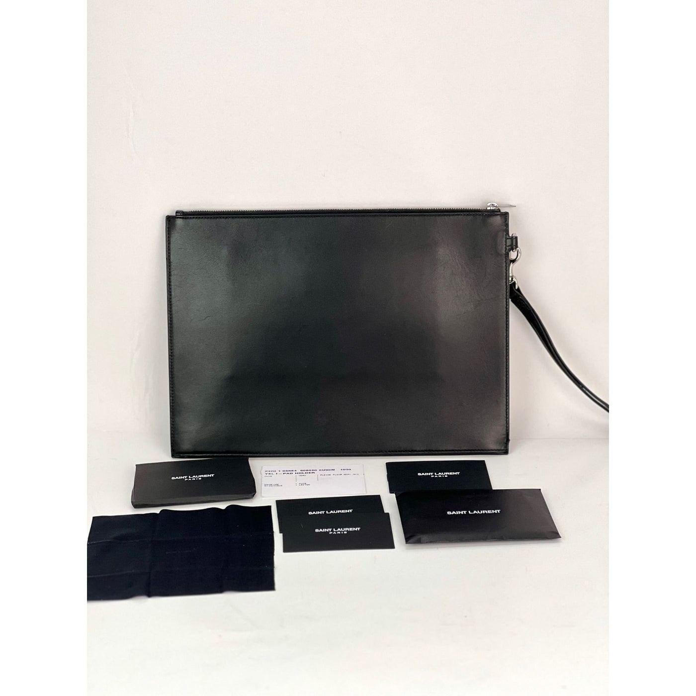 Saint Laurent Black Smooth Leather I-Pad Case Clutch - Product Image 2