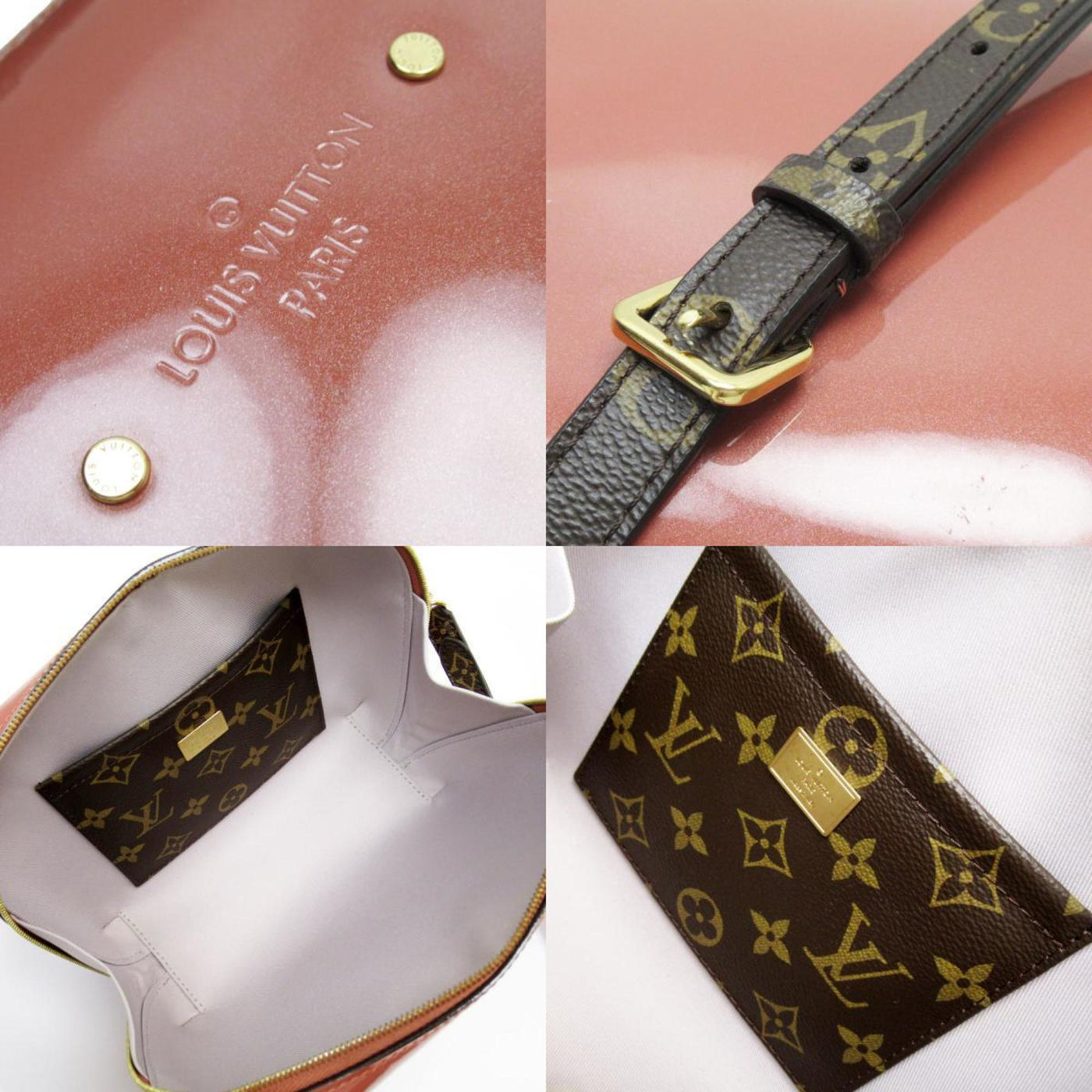 Louis Vuitton pink Monogram Patent Leather Shoulder Bag