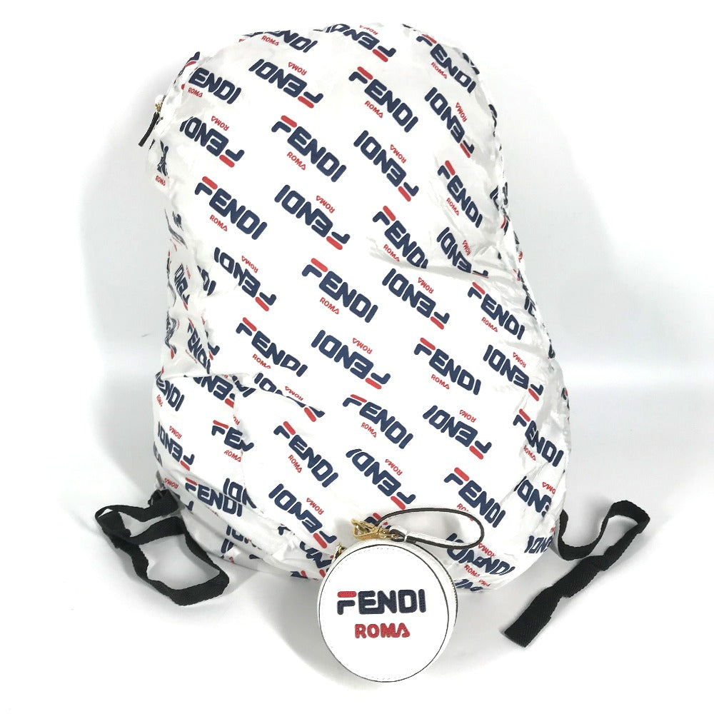FENDI Backpack Nylon white backpack bag FILA collaboration Women | Studio Nafay
