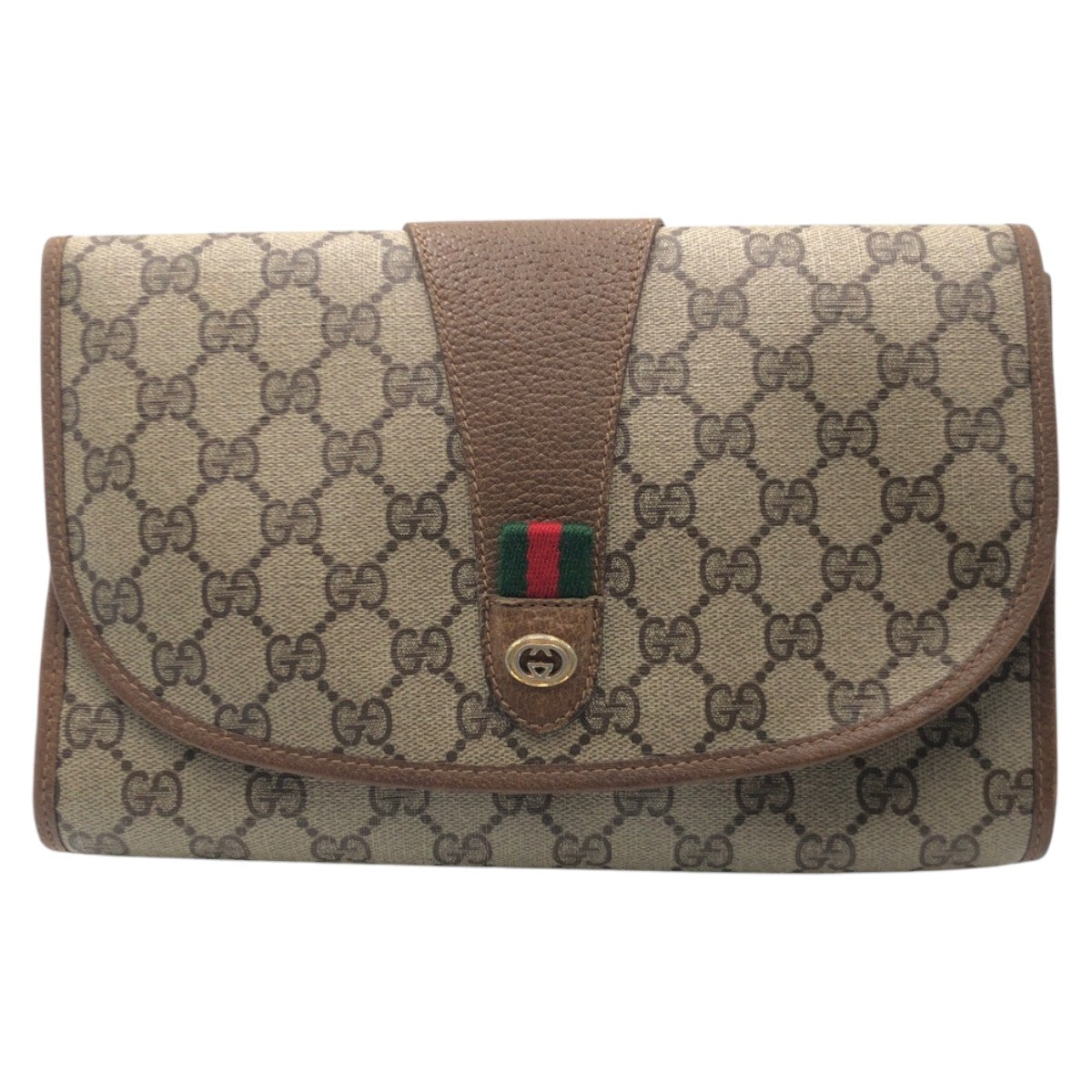 Gucci GG Supreme Canvas Clutch Bag