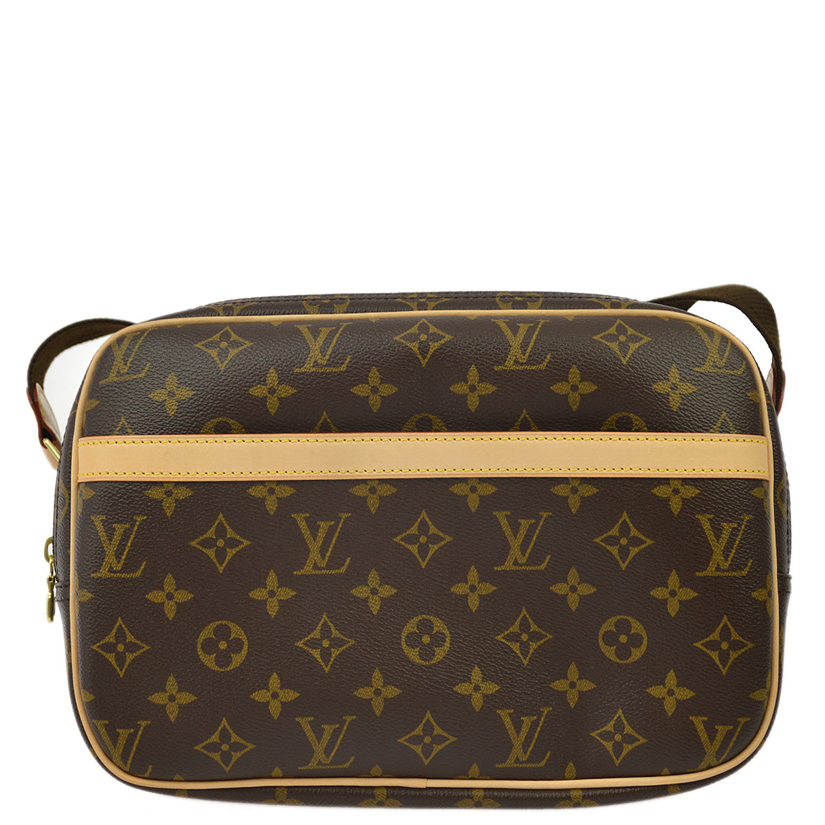 Louis Vuitton Monogram Reporter PM Shoulder Bag in Brown