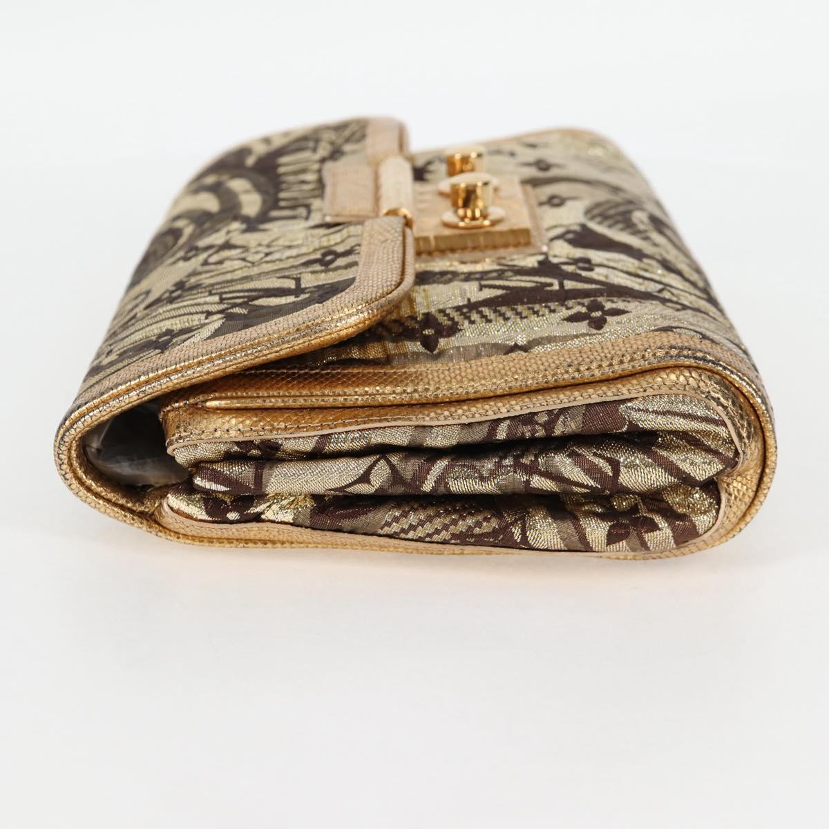 Louis Vuitton Gold Canvas Clutch - Product Image 3
