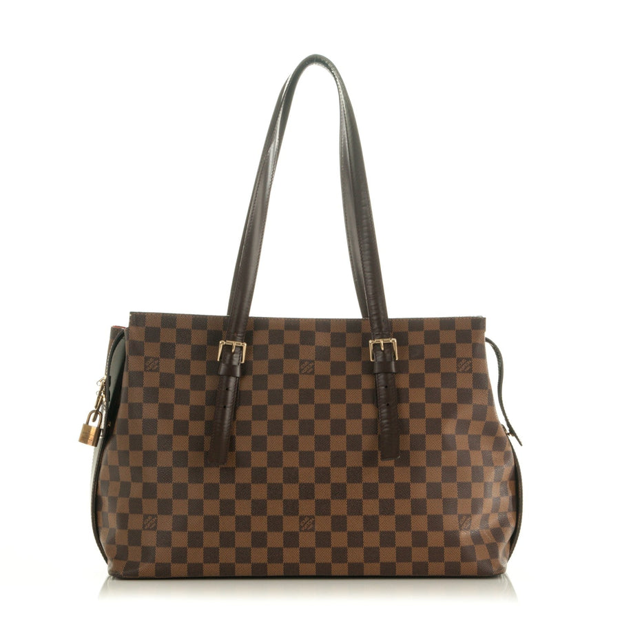 Louis Vuitton Damier Chelsea Shoulder Tote Bag in Brown