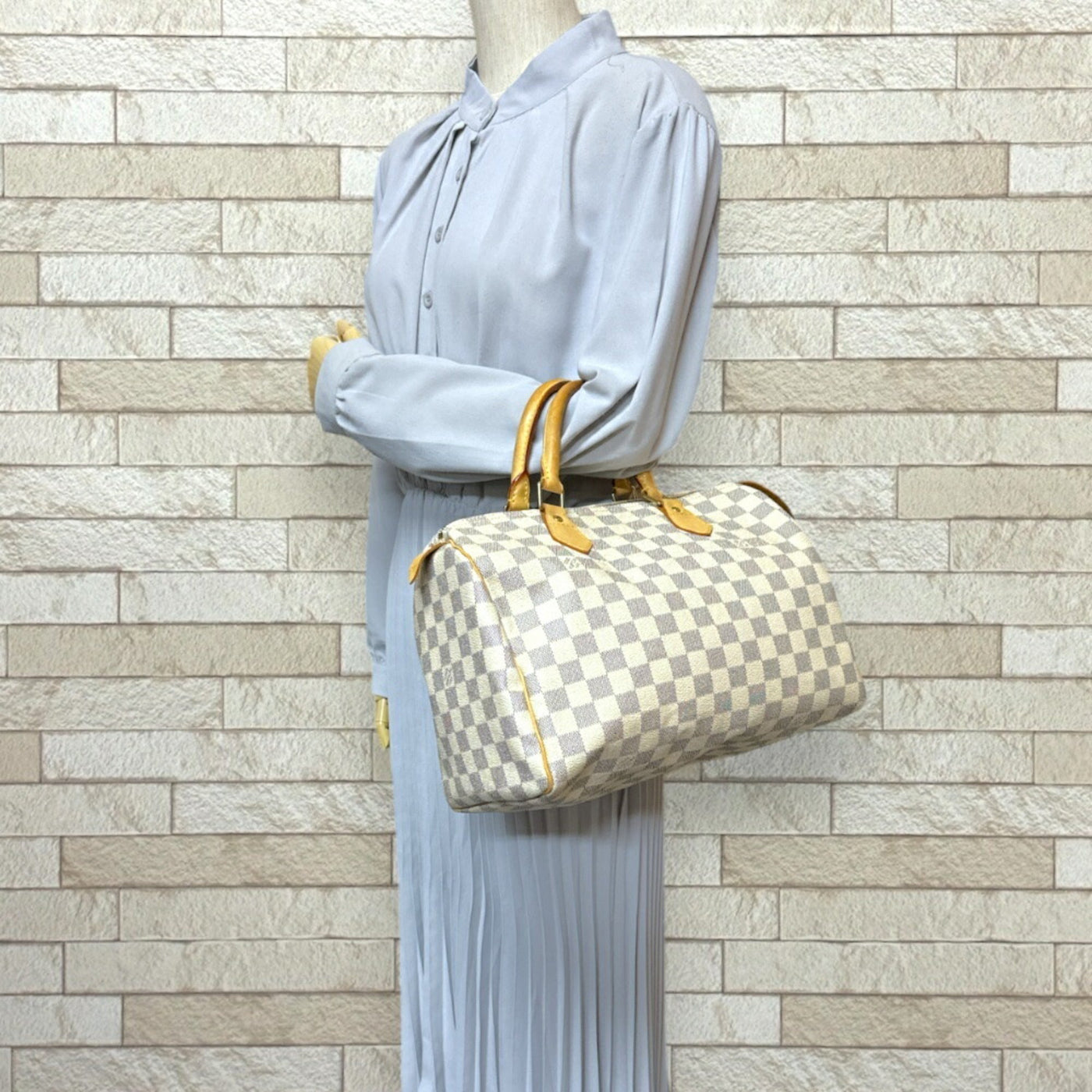 Louis Vuitton Damier Azur Handbag