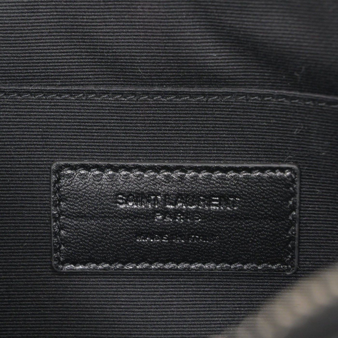Saint Laurent Letters Large Zip Clutch in Black Leather - Product Image 5