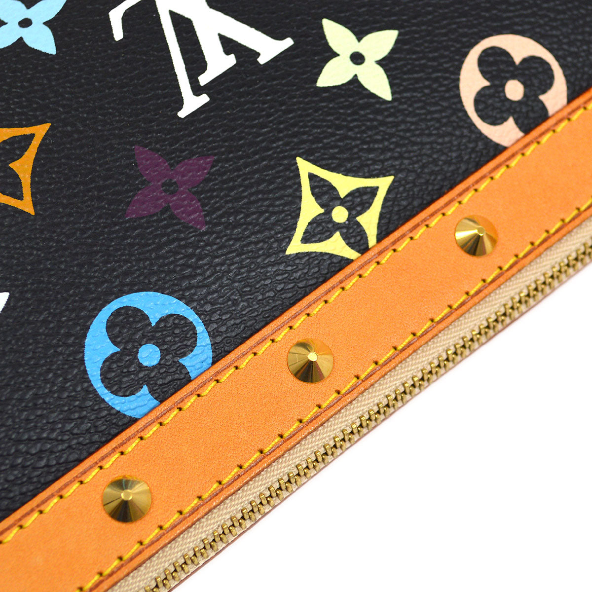 Louis Vuitton Black Multicolor Pochette Accessoires in Black
