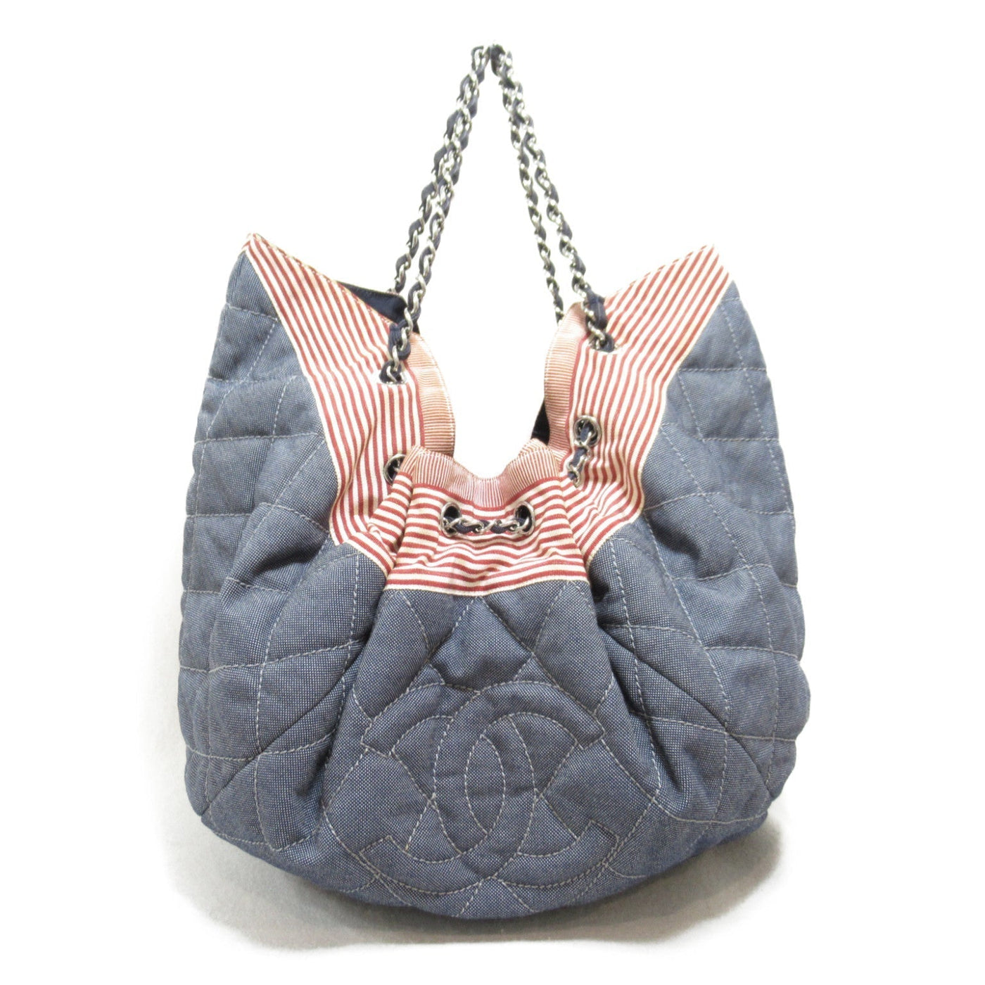 CHANEL CHANEL Coca-Cola GM Shoulder Bag Shoulder Bag Denim Blue Indigo Blue/Red/White - Product Image 2