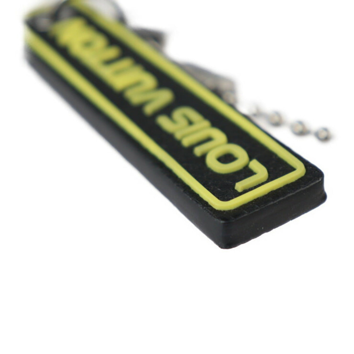 Louis Vuitton yellow Leather Keyring