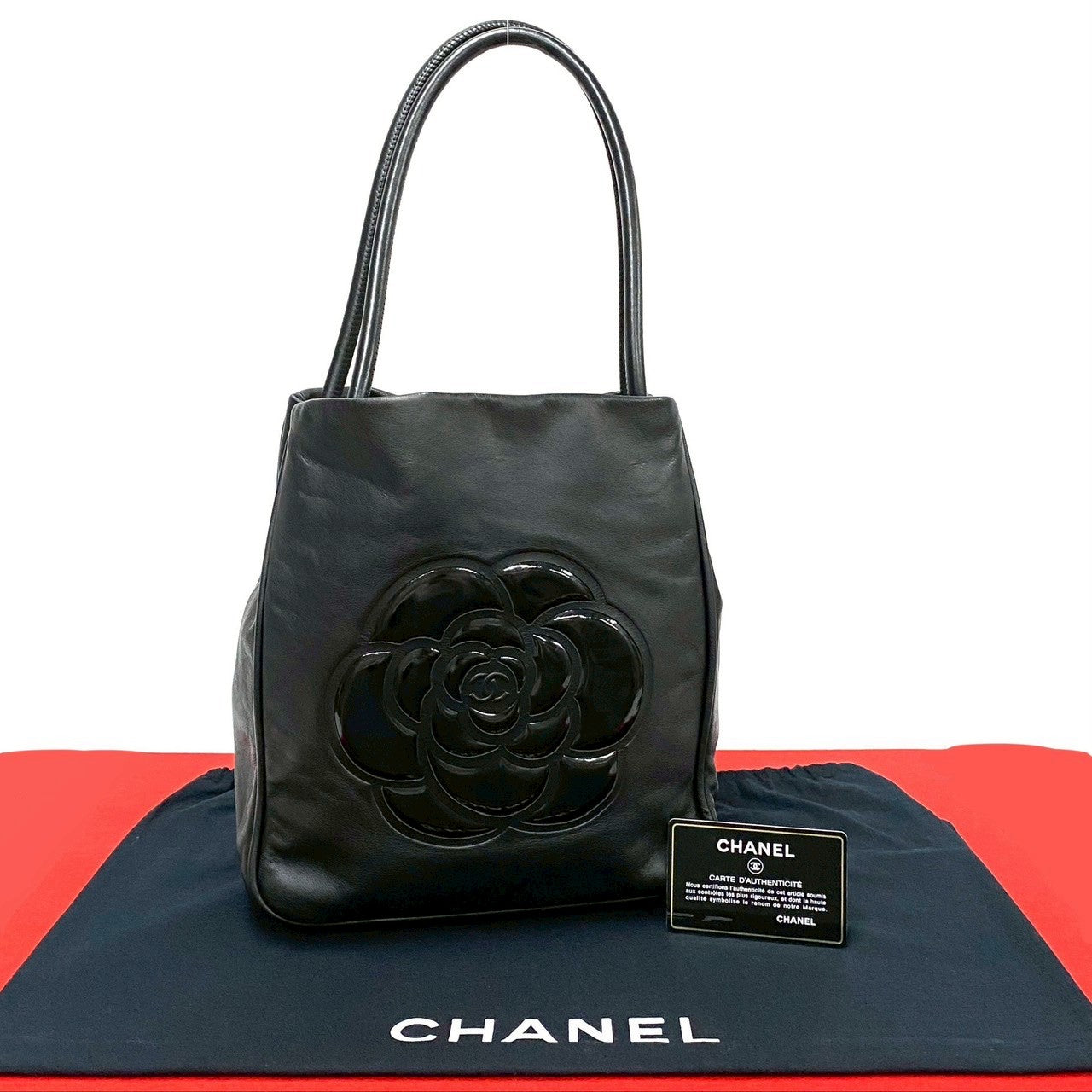 Chanel Camellia Leather Tote Bag | Studio Nafay