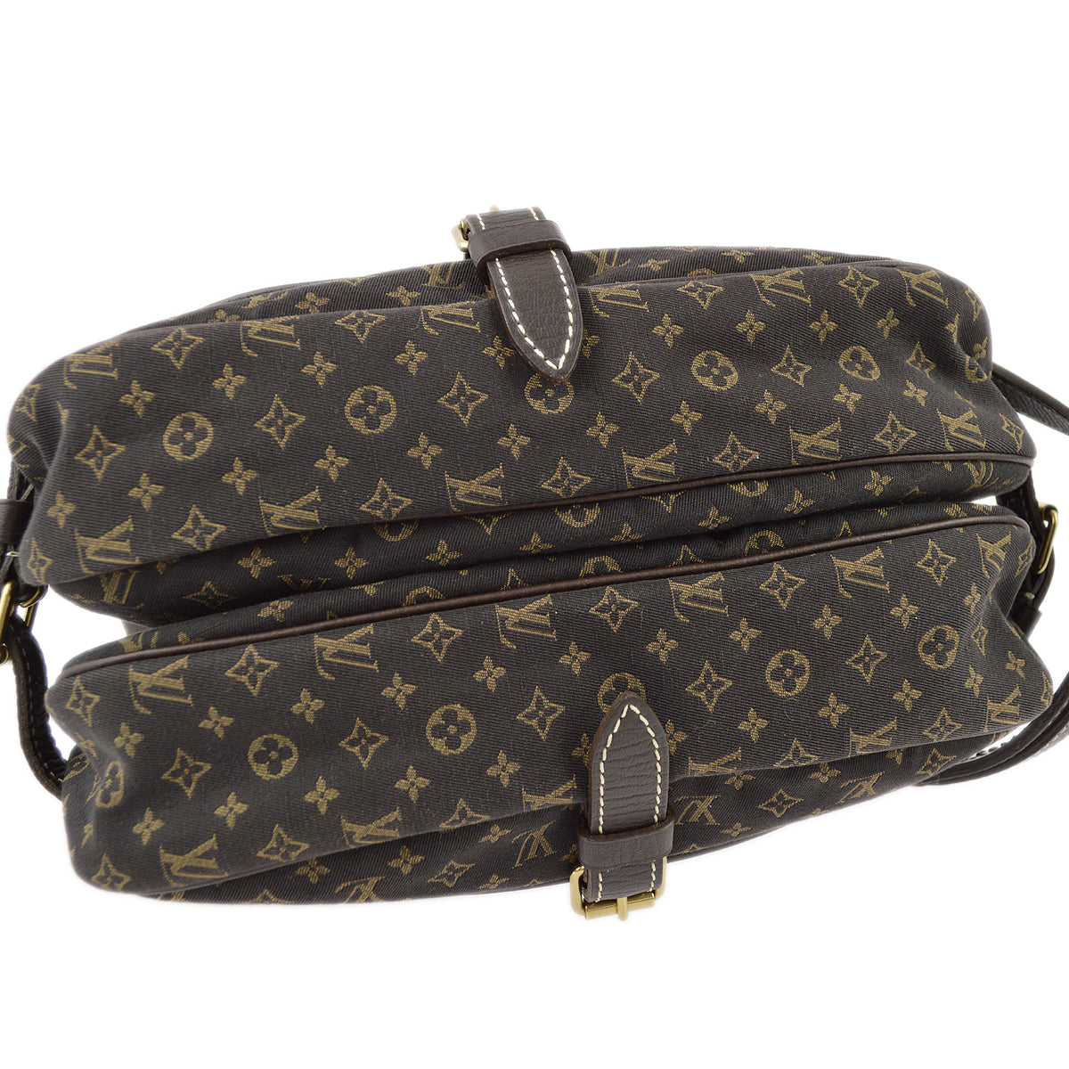 Louis Vuitton Monogram Mini Lin Saumur 30 Shoulder Bag in Ebene