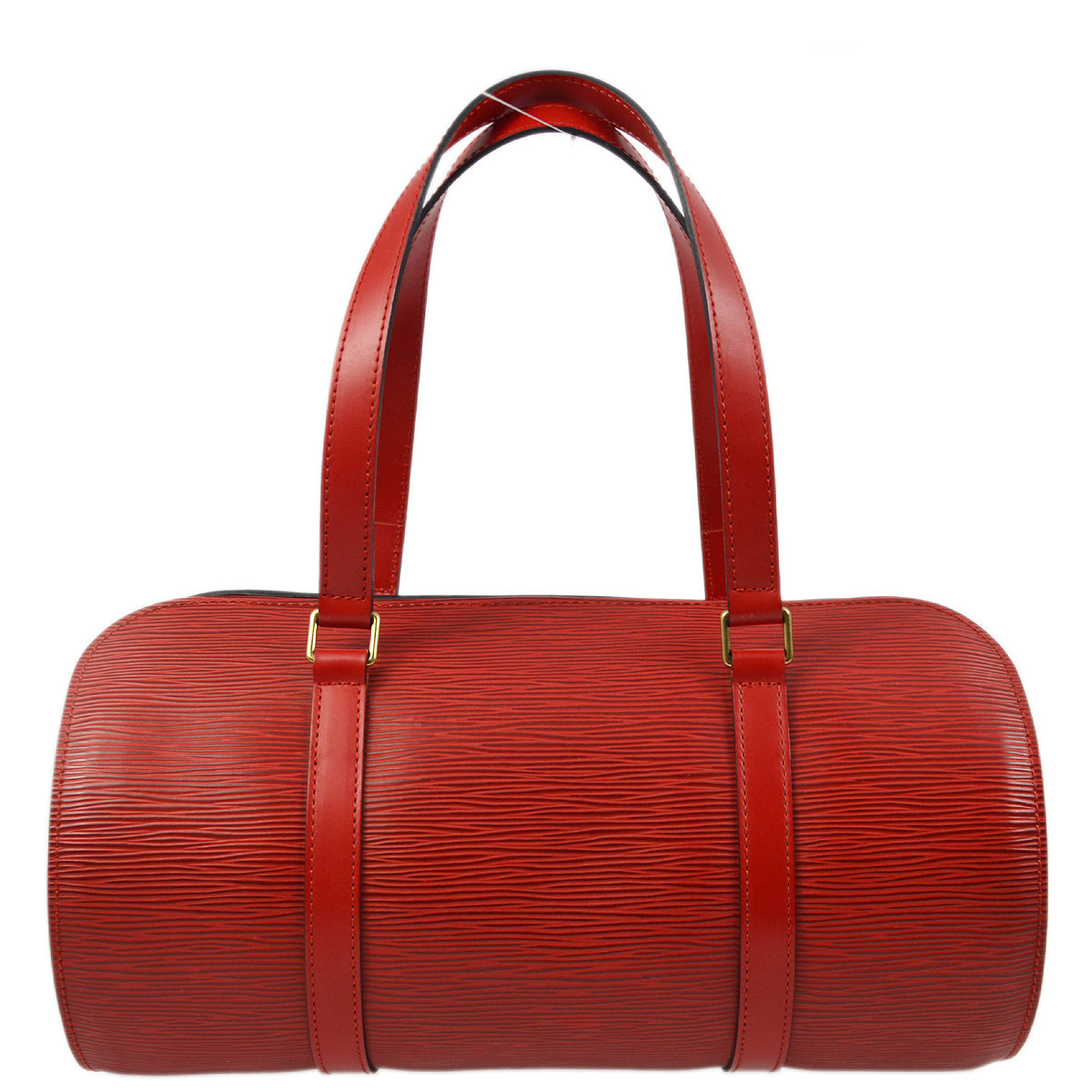 Louis Vuitton Red Epi Soufflot Handbag