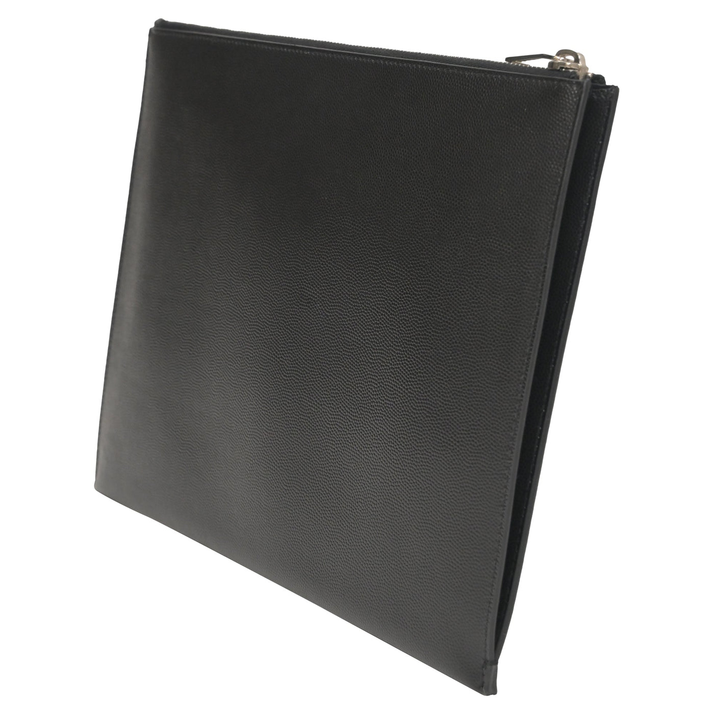 Saint Laurent Letters Large Zip Clutch in Black Leather - Product Image 3