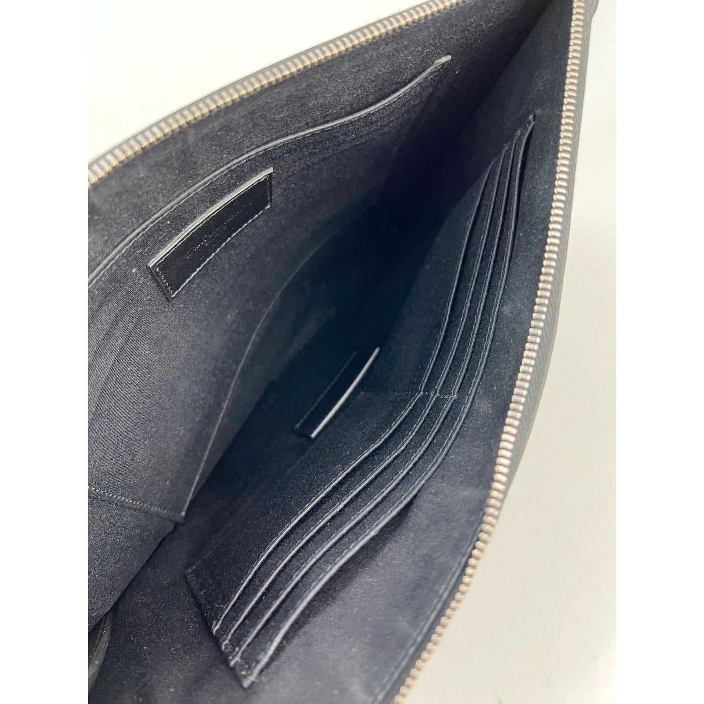Saint Laurent Black Smooth Leather I-Pad Case Clutch - Product Image 4