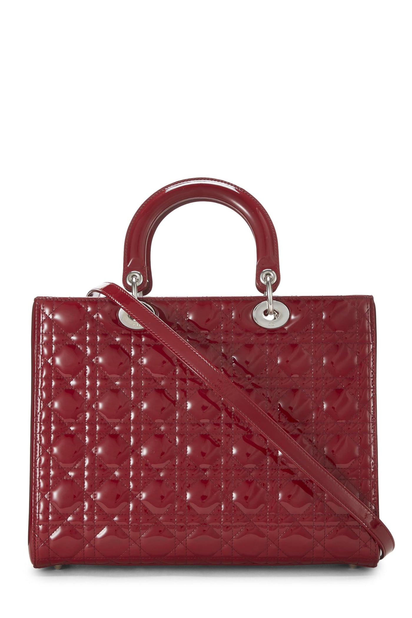 Dior, Red Cannage Patent Leather Lady Dior Large, Red - Product Image 4