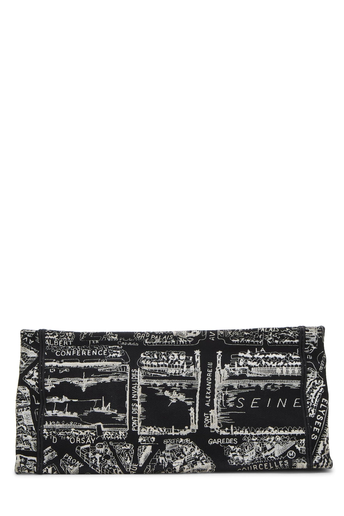 Dior, White & Black Canvas Plan de Paris Book Tote Medium, Black - Product Image 3