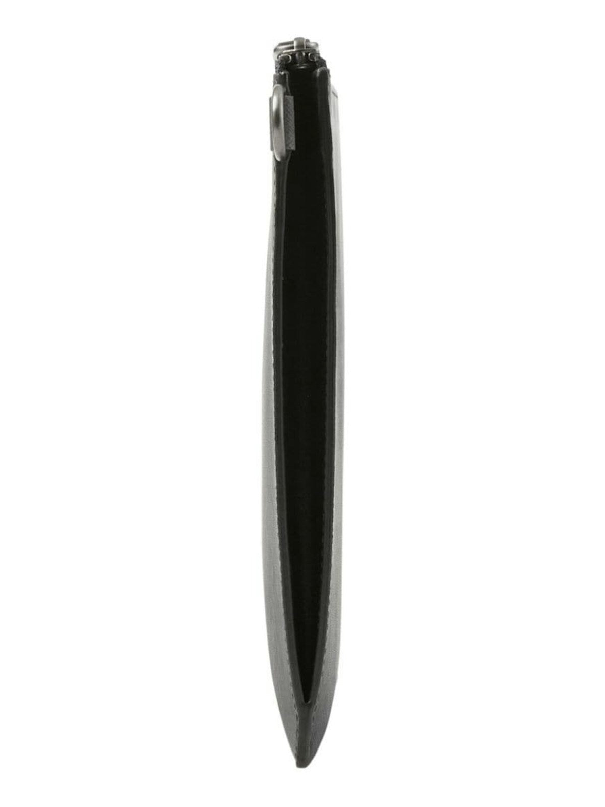 EDIN CHARCOAL CHECKED LEATHER CLUTCH - Product Image 4
