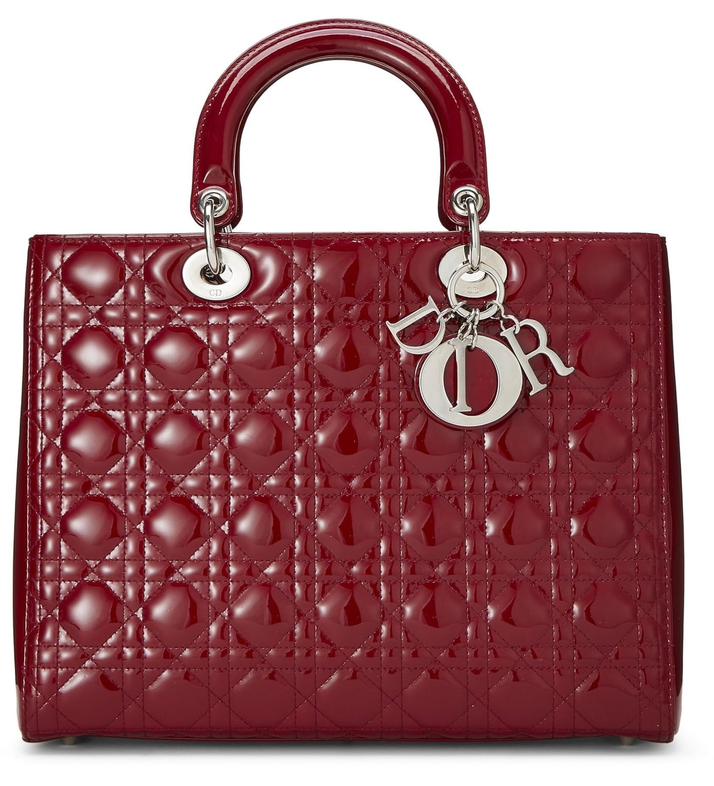 Dior, Red Cannage Patent Leather Lady Dior Large, Red - Product Image 2