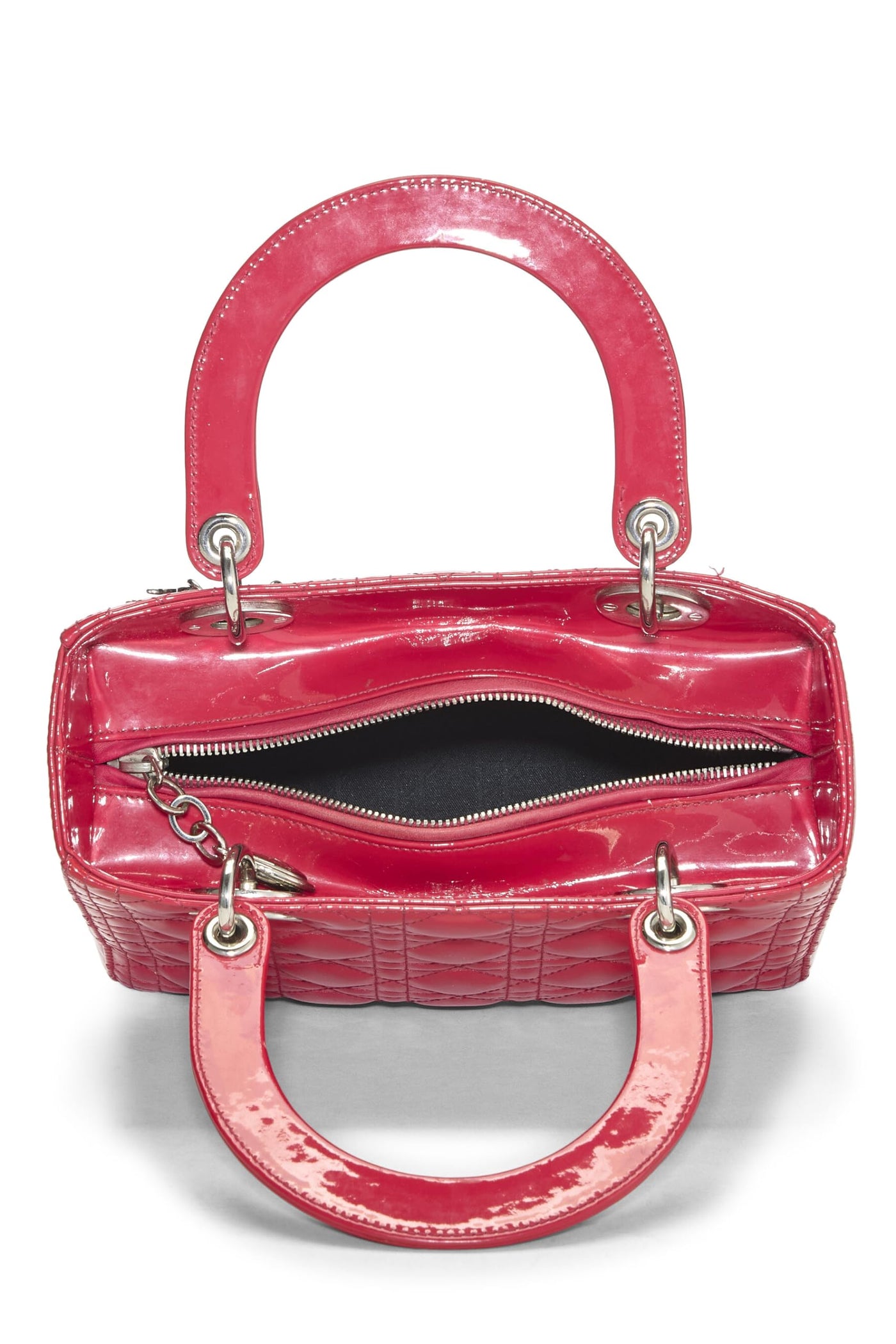 Dior, Red Patent Leather Lady Dior Medium, Pink | Studio Nafay