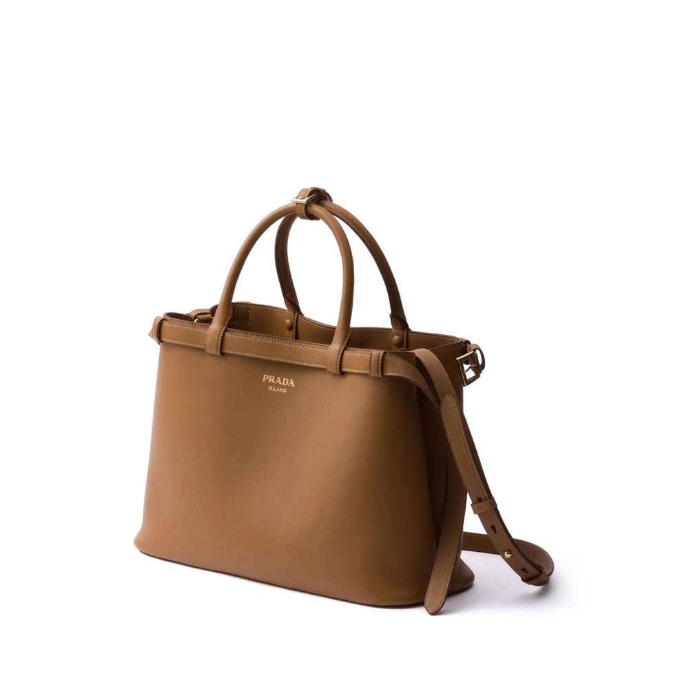 Prada Leather Buckle Handle Bag - Product Image 2
