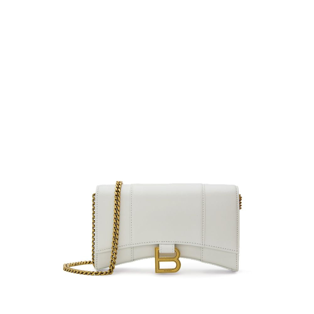 Balenciaga White Leather Shoulder Bag | Studio Nafay